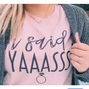 Pink 'I Said YAASSS' Graphic Tee